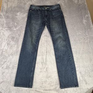 PacSun Jeans Mens 30x30 Blue Wash Slim Straight Mid Rise Stretch Denim Pants